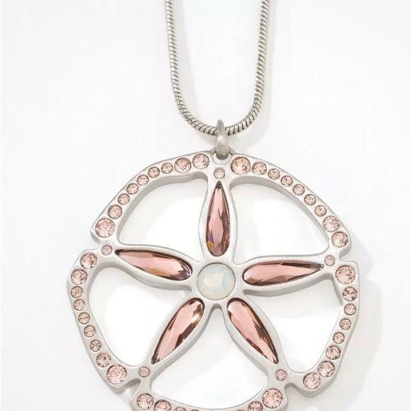 Touchstone Crystal, a Swarovski Crystal company, Organic Sand Dollar Pendant - Picture 1 of 3